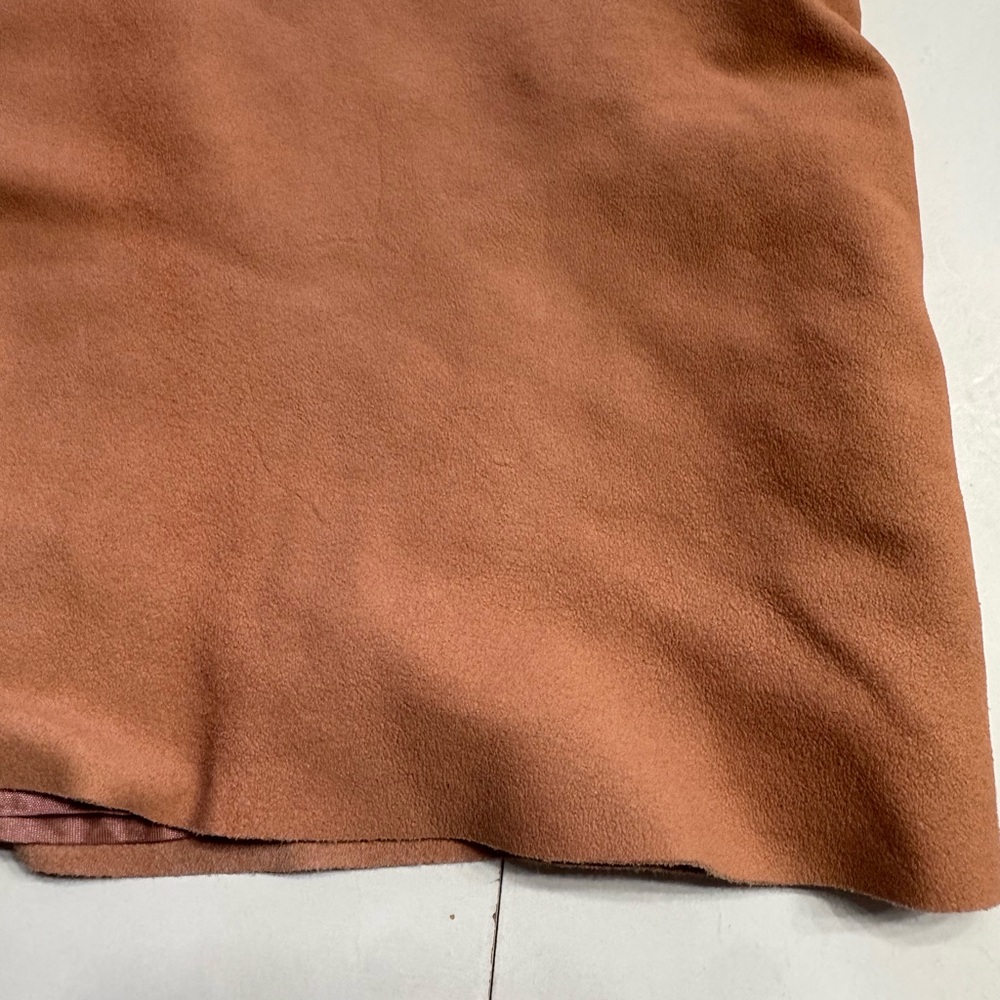 Free People Womens XS 100% Leather Tan Brown Bodycon Mini Dress **READ - Picture 2 of 8